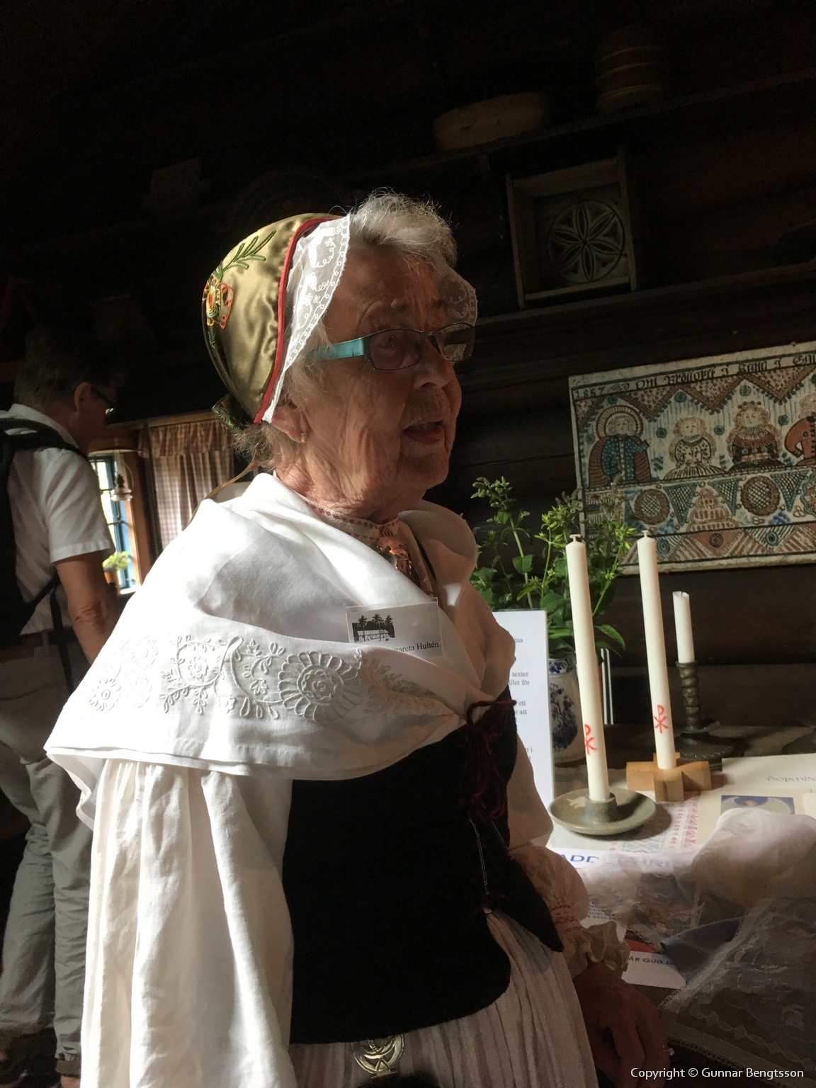 I Särdalsstugan berättade Margaretha Hultén om dopet